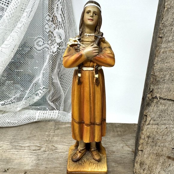 Italy Other - Saint Catherine Tekakwitha Statue Lily of the Mohawks Italy